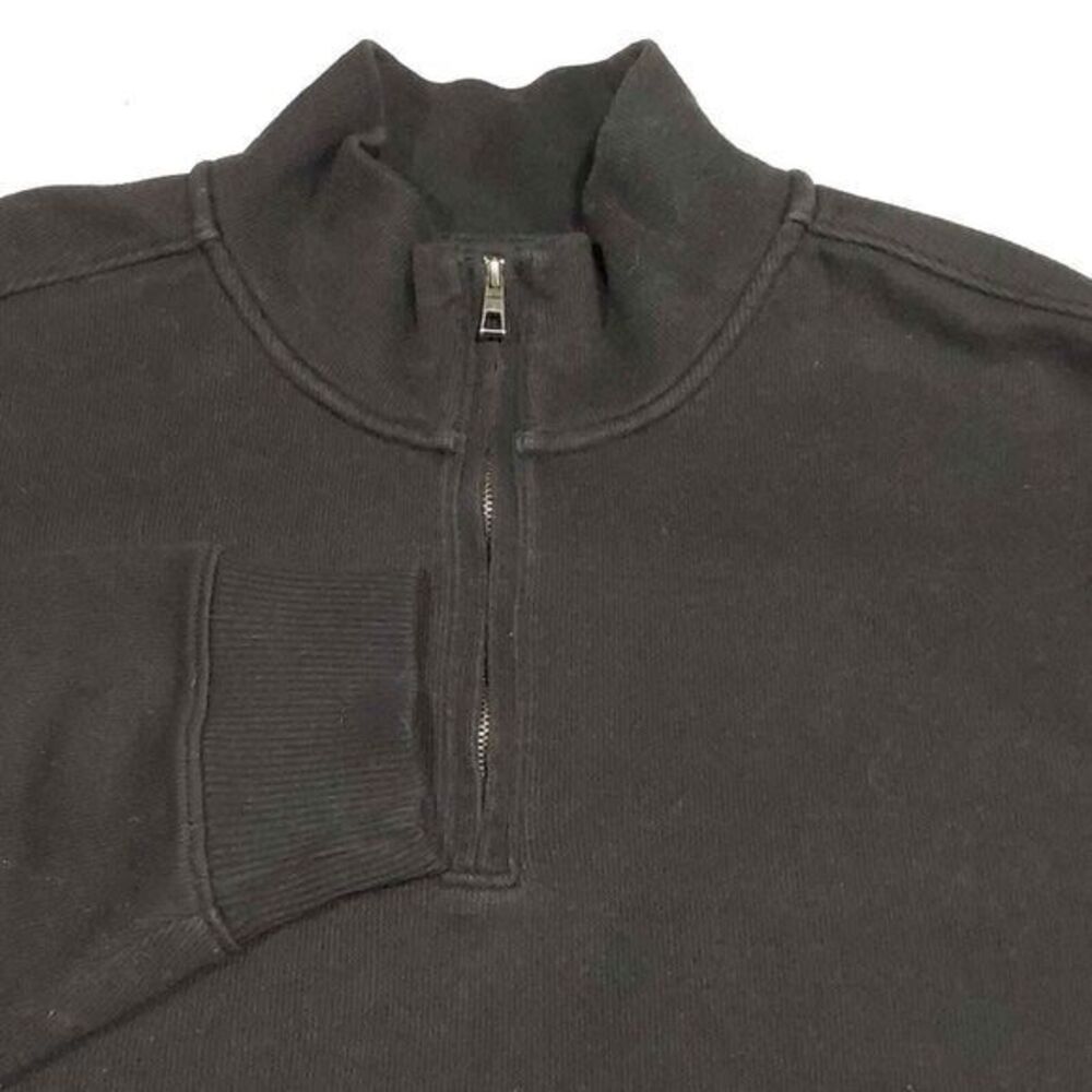 Men's Axist 1/4 Zip Black Sweater‎ Size XXL